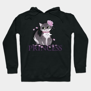 Princess Grey Cute Cat Hoodie